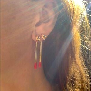 Matches earring as seen in Emily in Paris gift for her real size